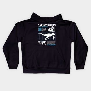 Carnotaurus Fact Sheet Kids Hoodie